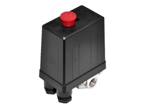 WYŁĄCZNIK CIŚNIENIOWY DO KOMPRESORA / PRESOSTAT  230V (CZARNY) 3 WEJŚCIA