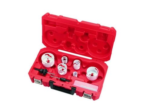 MILWAUKEE ZESTAW OTWORNIC BIMETALOWYCH 10szt. 25,32,40,54,68,76mm