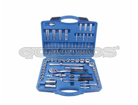 QUATROS ZESTAW  KLUCZY NASADOWYCH 1/4 - 1/2" 94 elem. QS50094