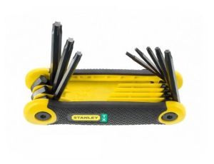 STANLEY KLUCZE TORX  8 elem.SKŁADANE T9-40
