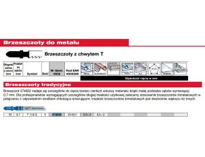 MILWAUKEE BRZESZCZOT DO WYRZYNARKI 55/0,7mm T118G 5szt. METAL