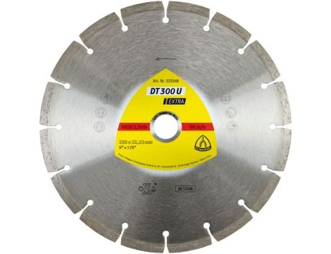 KLINGSPOR TARCZA DIAMENTOWA SEGMENTOWA 125mm x 22,2mm DT300U, BETON