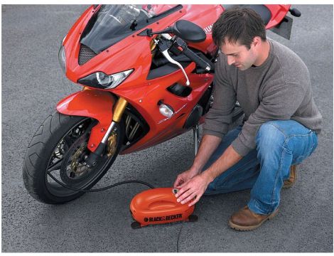 BLACK+DECKER KOMPRESOR / SPRĘŻARKA MINI 12V 8,3BAR   ASI200 - 3