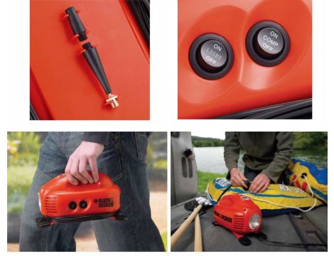 BLACK+DECKER KOMPRESOR / SPRĘŻARKA MINI 12V 8,3BAR   ASI200 - 7