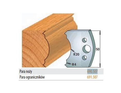 CMT NOŻE PROFILOWE HSS 50x4mm  690.507
