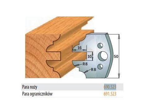 CMT NOŻE PROFILOWE HSS 50x4mm  690.523