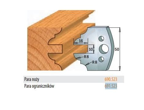 CMT OGRANICZNIKI NOŻY PROFILOWYCH 50mm   691.523