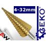 WIERTŁO STOŻKOWE  4-32mm /GEKO - 3