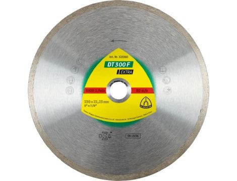 KLINGSPOR TARCZA DIAMENTOWA PEŁNA 200mm x 1,6mm x 30/25,4mm DT300F DO CERAMIKI