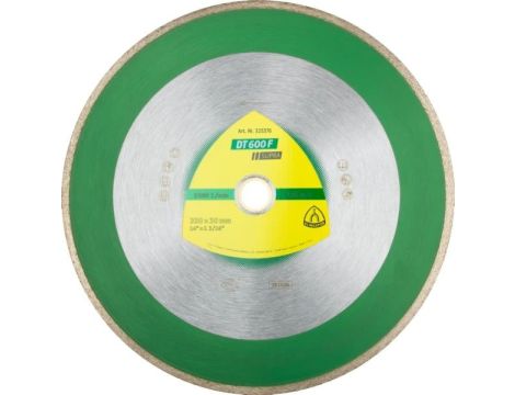 KLINGSPOR TARCZA DIAMENTOWA PEŁNA 300mm x 2,0mm x 30/25,4mm DT600F DO CERAMIKI