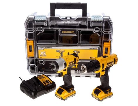 DEWALT ZESTAW COMBO 10,8V DCK211D2T (DCD710+DCF815) 2x2,0Ah TSTAK V