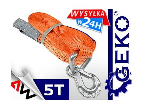 LINKA HOLOWNICZA 5Tx7,5m Z HAKIEM I PĘTL - 4