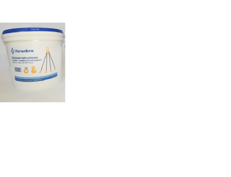 ZAWIESIE ŁAŃCUCHOWE 2-CIĘGN.  2,8T/m  HAKI Z ZABEZPIECZENIEM /SKRACANE  D8 G80 - 2