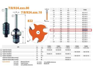 CMT OSTRZE PIŁK I=3,2 D=47,6 F=8