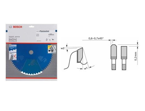 BOSCH PIŁA TARCZOWA EXPERT DO STALI NIERDZEWNEJ T 255x25,4mm 50-ZĘBÓW 2608644286