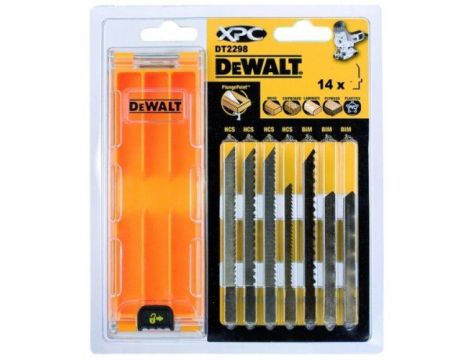 DEWALT BRZESZCZOT DO WYRZYNARKI MIX 14szt. DREWNO/LAMINAT/PCV