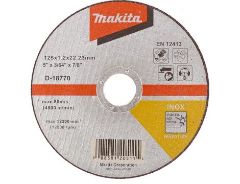 TARCZA DO METALU 125x1,2x22,2mm INOX