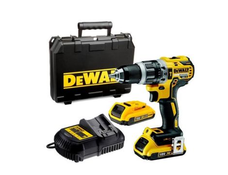 DEWALT WIERTARKO-WKRĘTARKA UDAROWA 18V 70/27Nm 2x2,0Ah LI-ION BRUSHLESS WALIZKA TSTAK DCD796D2