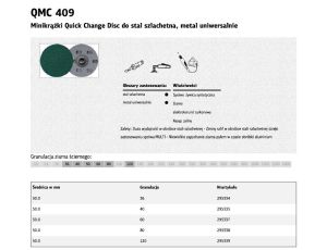 KLINGSPOR MINIKRĄŻĘK QMC409 50mm gr. 36