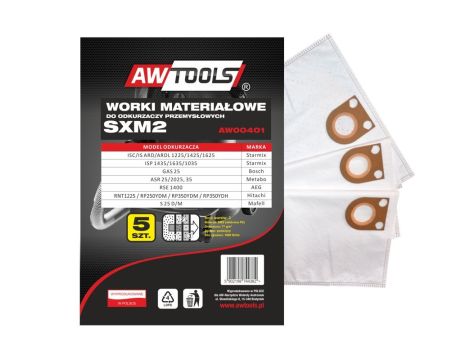 AWTOOLS WORKI Z MIKROWŁÓKNINY kpl.5szt. SXM2, GAS 25 / STARMIX - 2