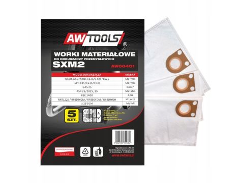 AWTOOLS WORKI Z MIKROWŁÓKNINY kpl.5szt. SXM2, GAS 25 / STARMIX - 3