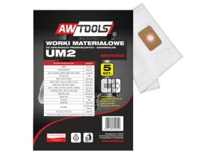 AWTOOLS WORKI Z MIKROWŁÓKNINY kpl.5szt. UM2, MAKITA VC2010/2511/2512/445/446