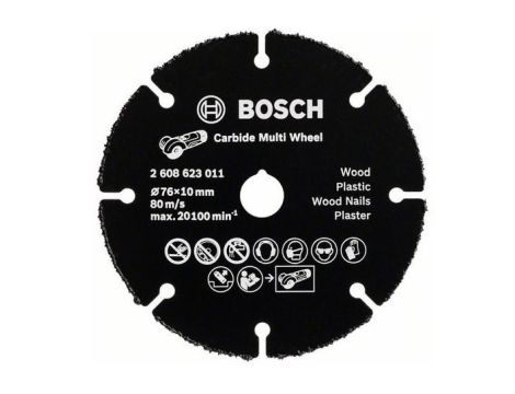 BOSCH TARCZA UNIWERSALNA 125mm CARBIDE MULTI WHEEL /OPK. ZASTĘPCZE 2608623013