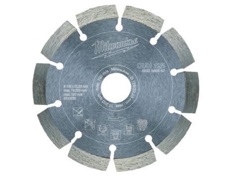 MILWAUKEE TARCZA DIAMENTOWA SEGMENTOWA DUH 125mm