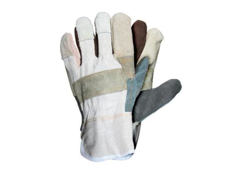 RĘKAWICE ROBOCZE SKÓRZANE RBK, ROZMIAR 10