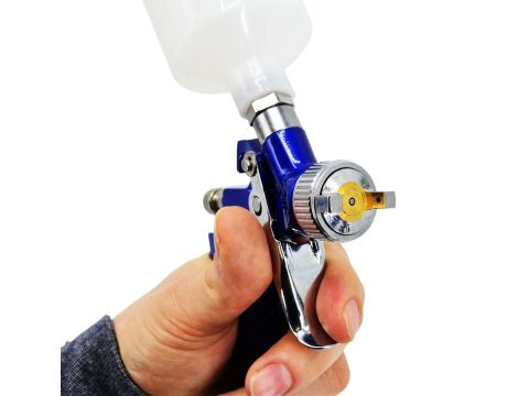 AWTOOLS PISTOLET LAKIERNICZY MINI HVLP  ZE ZBIORNIKIEM GÓRNYM 0.8-1.2mm / H-2000 - 2