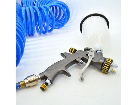 AWTOOLS PISTOLET LAKIERNICZY HVLP PRO ZE ZBIORNIKIEM GÓRNYM 1.4mm / TBH101AG - 3