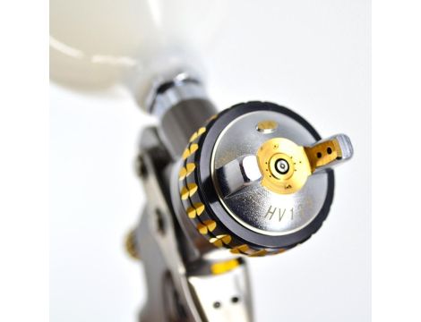 AWTOOLS PISTOLET LAKIERNICZY HVLP PRO ZE ZBIORNIKIEM GÓRNYM 1.4mm / TBH101AG - 4