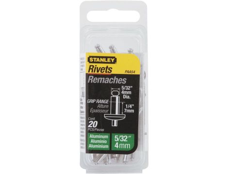 STANLEY NIT ALUMINIOWY 1/ 8"x1/4" 3x6mm/20szt