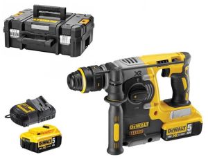 DEWALT MŁOT WIERCĄCO-KUJĄCY SDS-PLUS 18V 2,1J 2 x 5,0Ah XR LI-ION BEZSZCZOTKOWA TSTAK DCH273P2T