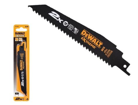 DEWALT BRZESZCZOT DO PIŁY SZABLASTEJ 305x4,2mm DREWNO Z GWOŹDZIAM EXTREME /5szt.