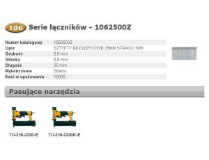 BOSTITCH SZTYFTY MINI 106 25mm 10 000 szt.