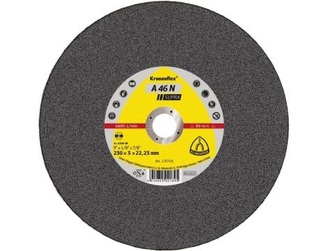 KLINGSPOR TARCZA DO CIĘCIA ALUMINIUM 230mm x 3,0mm x 22,2mm A46N Supra - 2