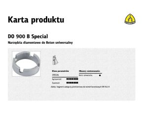 KLINGSPOR SEGMENT ZASTĘPCZY PIERŚCIENIOWY DO WIERTEŁ KORONOWYCH DR912B 25mm x 2.5mm