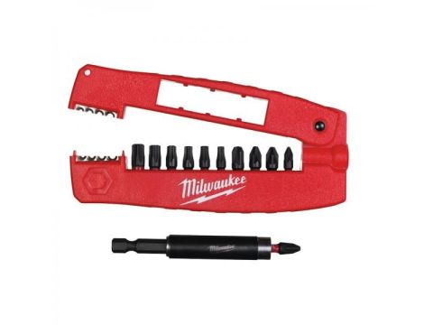 MILWAUKEE ZESTAW KOŃCÓWEK 12szt. DRIVE G. II SHOCKWAVE