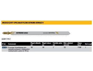 DEWALT BRZESZCZOT DO WYRZYNARKI 180x2mm T718BF PŁYTY WARSTWOWE /5szt.