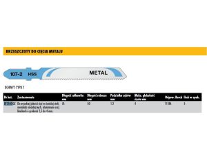 DEWALT BRZESZCZOT DO WYRZYNARKI  76mm 5szt. METAL