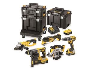 DEWALT ZESTAW COMBO 18V 6 - ELEMENTOWY + 3 x 5,0Ah + 3x TSTAK DCK654P3T
