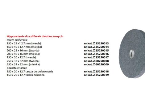 TARCZA SZLIFIERSKA 200x40x16 MIĘKKA
