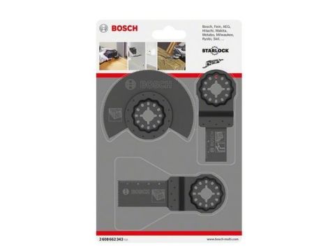 BOSCH ZESTAW BRZESZCZOTÓW DO NARZĘDZIA WIELOFUNKCYJNEGO 3elem. 2608662343