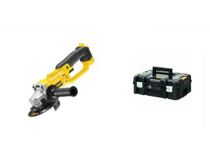 DEWALT SZLIFIERKA KĄTOWA 18V LI-ION 125mm BEZ AKUMULATORÓW I ŁADOWARKI WALIZKA TSTAK DCG412NT