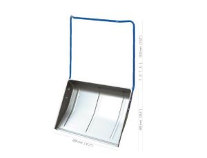 PROSPERPLAST ŁOPATA PODWÓJNA / ZGARNIACZ DO ŚNIEGU STRONGMAN ALUMINIOWA 80cm