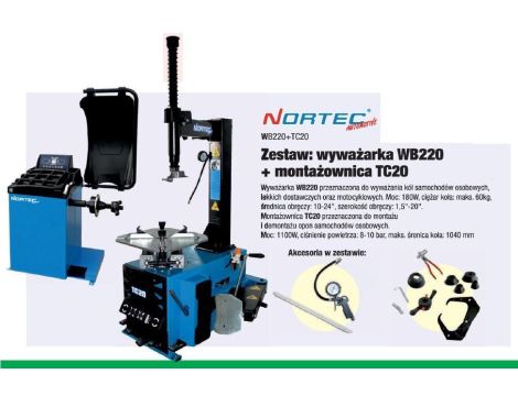 NORTEC WYWAŻARKA WB220 + MONTAŻOWNICA TV20 - 2