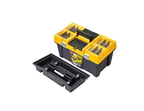 SKRZYNKA STUFF 26" PROFI CARBO, ZÓŁTA POKRYWA, 595  x 337 x 316mm