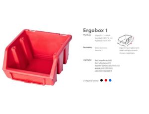 PATROL ERGOBOX 1 NIEBIESKI, 116 x 112 x 75mm - image 2