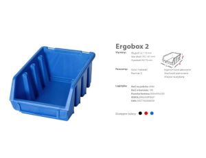 PATROL ERGOBOX 2 CZERWONY, 116 x 161 x 75mm - image 2